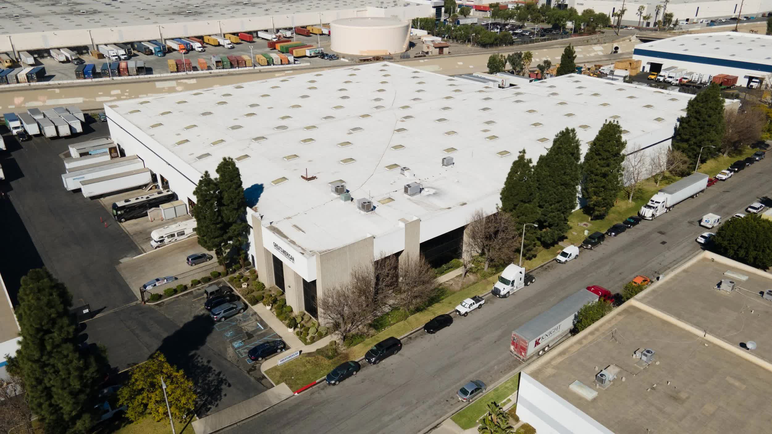 13565 Larwin Cir, Santa Fe Springs industrial warehouse aerial